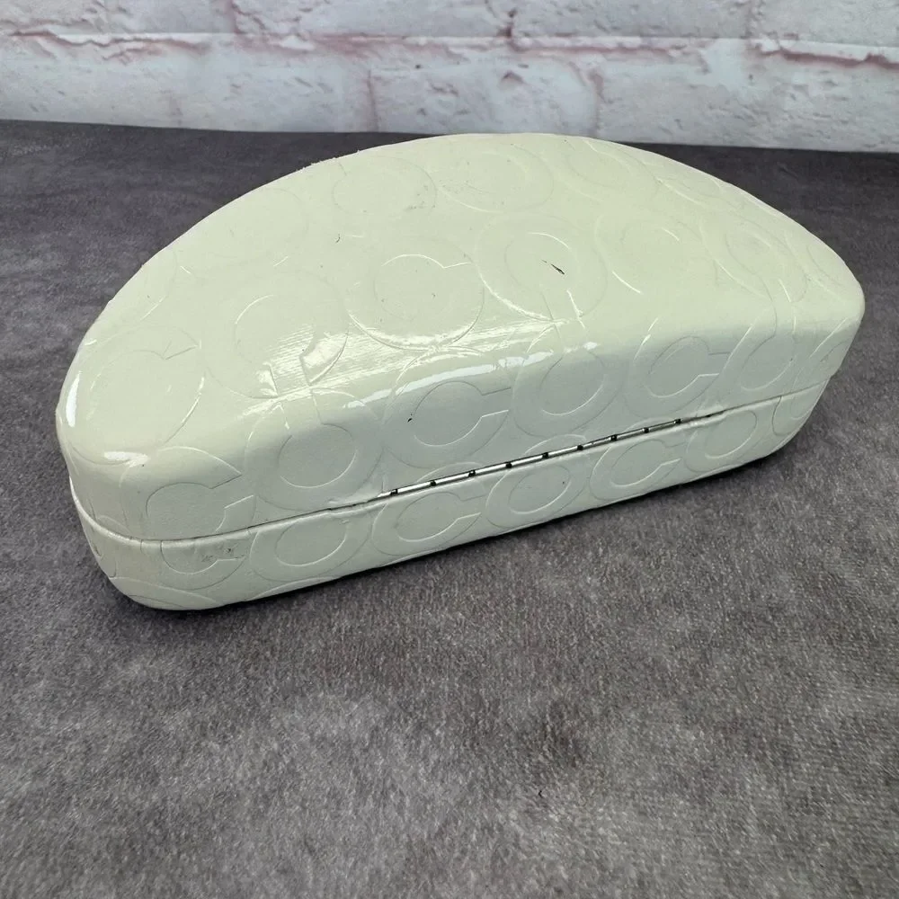 Coach White Embossed Clamshell Case Sunglasses - Picture 5 of 7